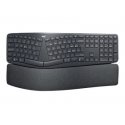 Logitech ERGO K860 - Teclado - sem fios - 2.4 GHz, Bluetooth 5.0 - QWERTY - Italiano - grafite 920-010106