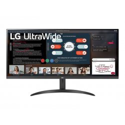 LG 34WP500-B - Monitor LED - 34" - 2560 x 1080 UWFHD @ 75 Hz - IPS - 250 cd/m² - 1000:1 - HDR10 - 5 ms - 2xHDMI 34WP500-B