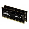 Kingston FURY Impact - DDR4 - kit - 16 GB: 2 x 8 GB - SO DIMM 260-pinos - 2666 MHz / PC4-21300 - CL15 - 1.2 V - unbuffered - se