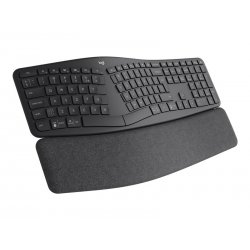 Logitech ERGO K860 Split Keyboard for Business - Teclado - sem fios - Bluetooth LE - Alemão - grafite 920-010345