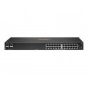 HPE Aruba 6000 24G 4SFP Switch - Interruptor - L3 - Administrado - 24 x 10/100/1000 + 4 x Gigabit SFP - fluxo de ar lado para l