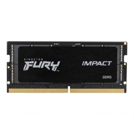 Kingston FURY Impact - DDR5 - módulo - 16 GB - SO DIMM 262-pinos - 4800 MHz / PC5-38400 - CL38 - 1.1 V - unbuffered - on-die EC