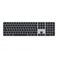 Apple Magic Keyboard with Touch ID and Numeric Keypad - Teclado - sem fios - Bluetooth - QWERTY - Português - teclas pretas MMM