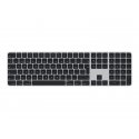 Apple Magic Keyboard with Touch ID and Numeric Keypad - Teclado - sem fios - Bluetooth - QWERTY - Português - teclas pretas MMM