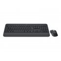 Logitech Signature MK650 Combo for Business - Conjunto de teclado e rato - sem fios - Bluetooth LE - AZERTY - Francês - grafite