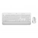 Logitech Signature MK650 Combo for Business - Conjunto de teclado e rato - sem fios - Bluetooth LE - QWERTZ - Checo - branco su