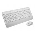 Logitech Signature MK650 Combo for Business - Conjunto de teclado e rato - sem fios - Bluetooth LE - QWERTY - Húngaro - branco 