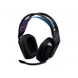 Logitech G G535 LIGHTSPEED Wireless Gaming Headset - Auscultadores - tamanho completo - LIGHTSPEED - sem fios - preto - Certifi