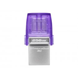 Kingston DataTraveler microDuo 3C - Drive flash USB - 256 GB - USB 3.2 Gen 1 / USB-C DTDUO3CG3/256GB