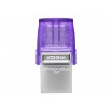 Kingston DataTraveler microDuo 3C - Drive flash USB - 256 GB - USB 3.2 Gen 1 / USB-C DTDUO3CG3/256GB