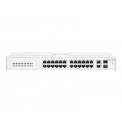 HPE Aruba Instant On 1430 26G 2SFP Switch - Interruptor - sem gestão - 26 x 10/100/1000 + 2 x 100/1000 SFP - desktop, montável 