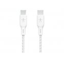 Belkin BoostCharge - Cabo USB - 24 pin USB-C (M) para 24 pin USB-C (M) - 2 m - branco CAB014BT2MWH