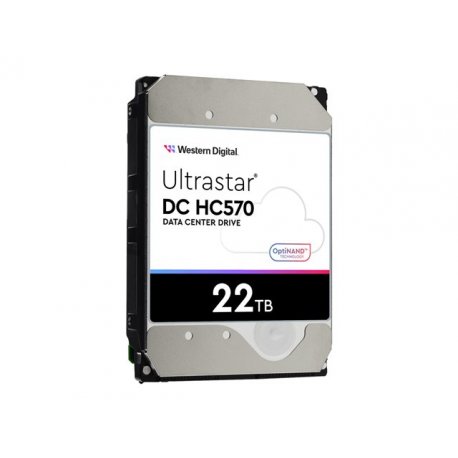 WD Ultrastar DC HC570 - Disco rígido - 22 TB - interna - 3.5" - SATA 6Gb/s - 7200 rpm - buffer: 512 MB - para Intel Next Unit o