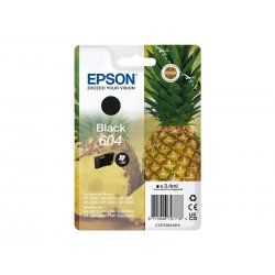 Epson 604 - 3.4 ml - preto - original - blister com RF/alarme acústico - tinteiro - para Expression Home XP-2200, 2205, 3200, 3