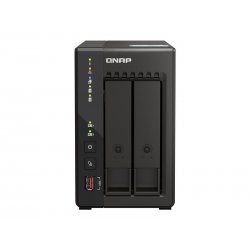 QNAP TS-253E - Servidor NAS - 2 baias - SATA 6Gb/s - RAID (expansão de disco rígido) RAID 0, 1, 5, 6, 10, 50, JBOD, 60 - RAM 8 