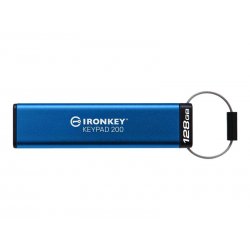 Kingston IronKey Keypad 200 - Drive flash USB - encriptado - 128 GB - USB 3.2 Gen 1 IKKP200/128GB