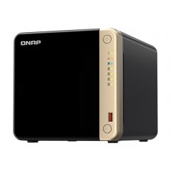 QNAP TS-464 - Servidor NAS - 4 baias - SATA 6Gb/s - RAID (expansão de disco rígido) RAID 0, 1, 5, 6, 10, JBOD - RAM 8 GB - 2.5 