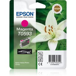 Epson T0593 - 13 ml - magenta - original - blister - tinteiro - para Stylus Photo R2400 C13T05934010