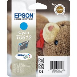 Epson T0612 - 8 ml - azul cyan - original - blister - tinteiro - para Stylus D68, D88, DX3800, DX3850, DX4200, DX4250, DX4800, 