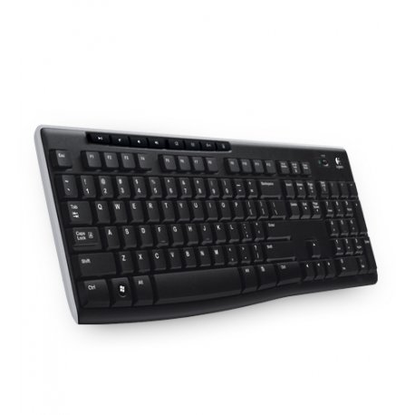 Logitech Wireless Keyboard K270 - Teclado - sem fios - 2.4 GHz - Checo 920-003741