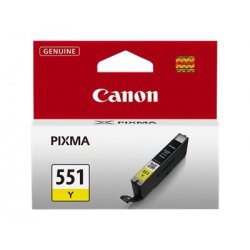 Canon CLI-551Y - 7 ml - amarelo - original - tanque de tinta - para PIXMA iP8750, iX6850, MG5550, MG5650, MG5655, MG6450, MG665