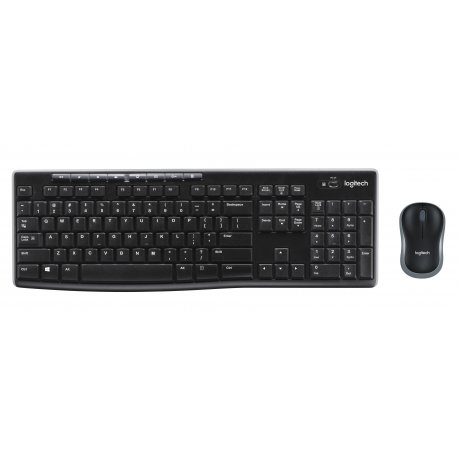 Logitech MK270 Wireless Combo - Conjunto de teclado e rato - sem fios - 2.4 GHz - Francês 920-004510