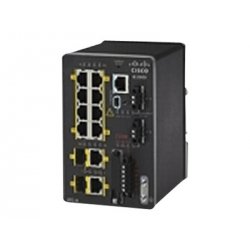 Cisco Industrial Ethernet 2000 Series - Interruptor - Administrado - 8 x 10/100 + 2 x combo Gigabit SFP - montável em trilho DI