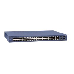 NETGEAR Smart GS748T - V5 - interruptor - L3 Lite - Administrado - 48 x 10/100/1000 + 2 x Gigabit SFP + 2 x combo Gigabit SFP -