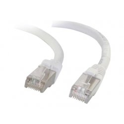 C2G Cat6a Booted Shielded (STP) Network Patch Cable - Cabo patch - RJ-45 (M) para RJ-45 (M) - 3 m - PTB - CAT 6a - moldado, sem