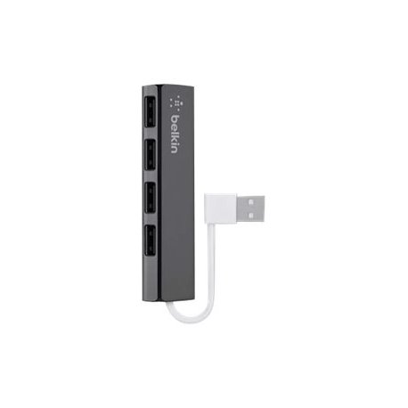 Belkin Ultra-Slim Travel - Hub - 4 x USB 2.0 - desktop F4U042BT