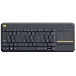 Logitech Wireless Touch Keyboard K400 Plus - Teclado - sem fios - 2.4 GHz - Alemão - preto 920-007127