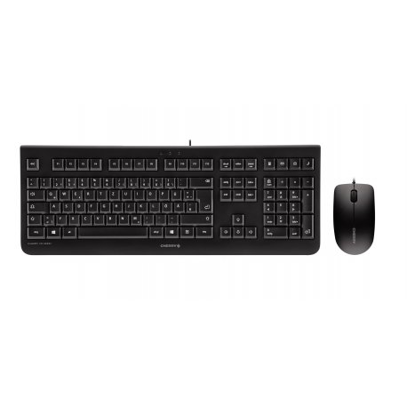 CHERRY DC 2000 - Conjunto de teclado e rato - USB - Espanhol - preto JD-0800ES-2