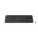 Logitech Wireless Touch Keyboard K400 Plus - Teclado - sem fios - 2.4 GHz - Francês - preto 920-007129