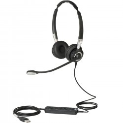 Jabra BIZ 2400 II USB Duo CC MS - Auscultadores - no ouvido - convertível - com cabo - USB - Certificado para Skype for Busines