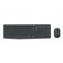 Logitech MK235 - Conjunto de teclado e rato - sem fios - 2.4 GHz - Italiano/Mediterrânico 920-007913