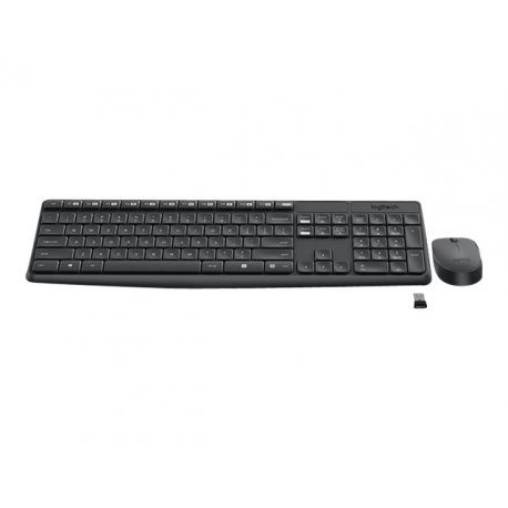 Logitech MK235 - Conjunto de teclado e rato - sem fios - 2.4 GHz - Francês 920-007907