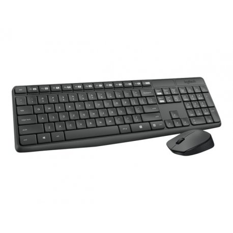 Logitech MK235 - Conjunto de teclado e rato - sem fios - 2.4 GHz 920-007917