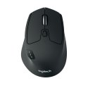 Logitech M720 Triathlon - Rato - para direita - óptico - 7 botões - sem fios - Bluetooth, 2.4 GHz - receptor sem fio USB 910-00