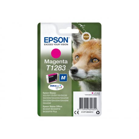 Epson T1283 - Tamanho M - magenta - original - blister com RF/alarme acústico - tinteiro - para Stylus S22, SX230, SX235, SX420