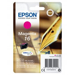 Epson 16 - 3.1 ml - magenta - original - blister com RF/alarme acústico - tinteiro - para WorkForce WF-2010, 2510, 2520, 2530, 