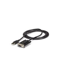 StarTech.com USB to Serial RS232 Adapter - DB9 Serial DCE Adapter Cable with FTDI - Null Modem - USB 1.1 / 2.0 - Bus-Powered (I