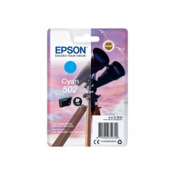 Epson 502 - 3.3 ml - azul cyan - original - blister com RF/alarme acústico - tinteiro - para Expression Home XP-5100, XP-5150, 