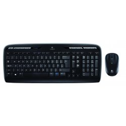 Logitech Wireless Combo MK330 - Conjunto de teclado e rato - sem fios - 2.4 GHz - Russo - preto 920-003995