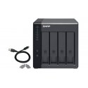 QNAP TR-004 - Matriz de disco rígido - 0 TB - 4 baias (SATA-300) - USB 3.2 Gen 1 (externo) TR-004