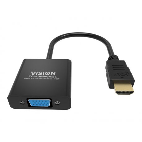 VISION Professional installation-grade HDMI to VGA adaptor - LIFETIME WARRANTY - maximum resolution 1920 x 1080 - does not conv