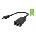 VISION Professional installation-grade Mini DisplayPort to HDMI adaptor - LIFETIME WARRANTY - 4K 60Hz - gold connectors - HDMI 