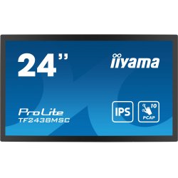 iiyama ProLite TF2438MSC-B1 - Monitor LED - 24" (23.8" visível) - moldura aberta - ecrã de toque - 1920 x 1080 Full HD (1080p) 