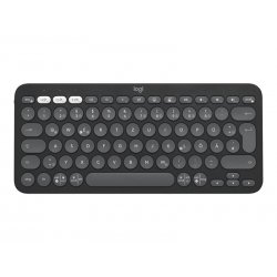 Logitech Pebble Keys 2 K380s - Teclado - sem fios - Bluetooth LE - QWERTZ - Alemão - grafite tonal 920-011795