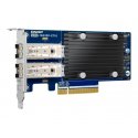 QNAP QXG-10G2SF-X710 - Adaptador de rede - PCIe 3.0 x8 baixo perfil - 10 Gigabit SFP+ x 2 - para P/N: SFP1G-SX-85 QXG-10G2SF-X7