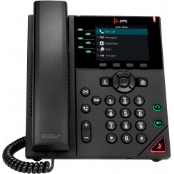 Poly VVX 350 - Telefone VoIP - tridirecional capacidade de chamada - SIP, SDP - operação de 6 linhas - 24 linhas - preto 89B68A